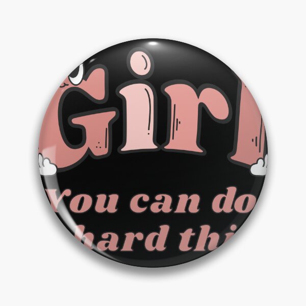 Item preview, Girl You Can Do Hard Things - teacher quote pink retro groovy designed and sold by TNwandesignart.