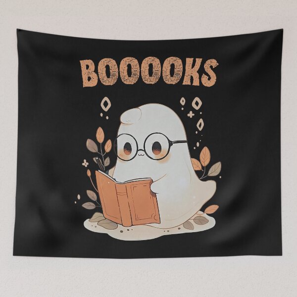 Item preview, Funny Halloween Cute Ghost Book Reading School Teacher designed and sold by mainana78.