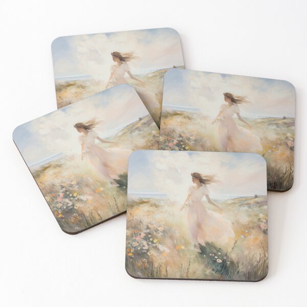 Item preview, Coquette aesthetic vintage painting of a bucolic scene designed and sold by Coquette Art.