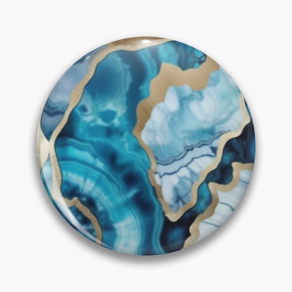 Item preview, Light Blue Marble Geodes and Texture with Gold Flecks designed and sold by BirdsnStuff.