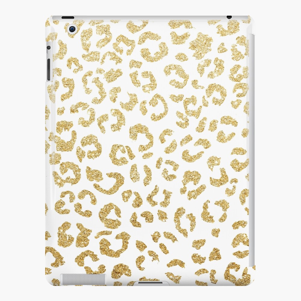 Modern leopard pattern luxury faux gold glitter iPad Case & Skin