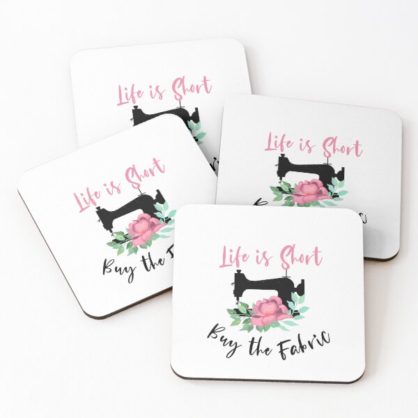 Item preview, Life is Short, Buy the Fabric designed and sold by zoiefadelas.