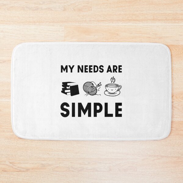 Item preview, My Needs are Books Knitting and Coffee designed and sold by zoiefadelas.