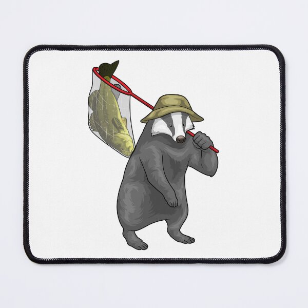 Item preview, Honey badger Fisher Fishing net Fish designed and sold by Snabdesign84.