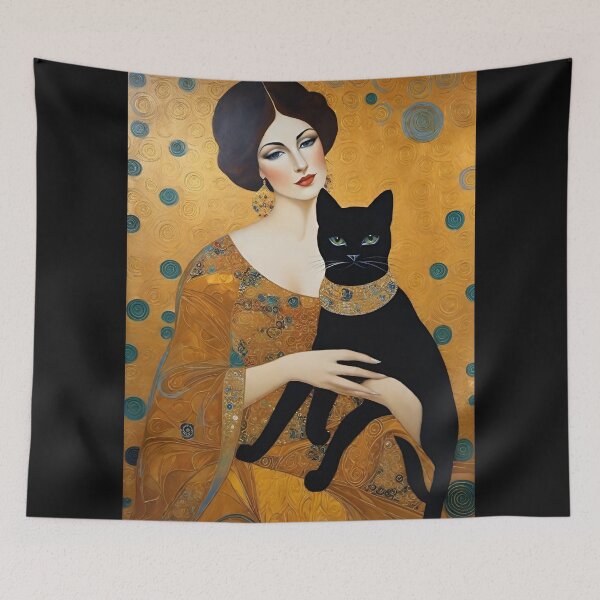 Item preview, Woman & Black Cat designed and sold by Raine2Shine.