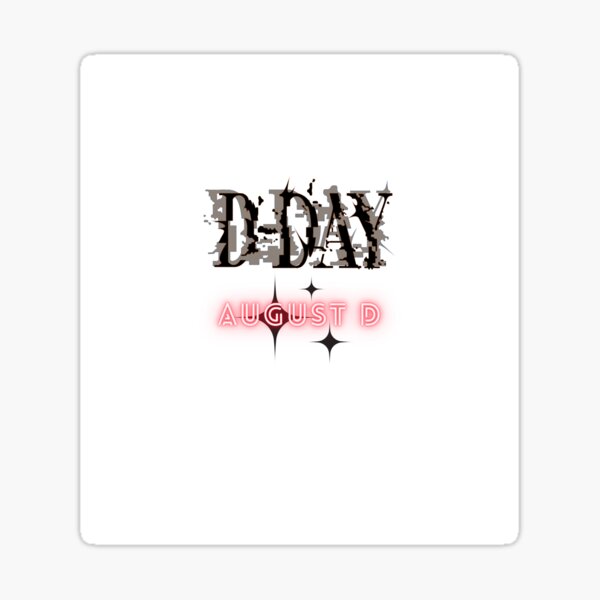 Artikel-Vorschau von August D D-Day, designt und verkauft von Kpop Shop.