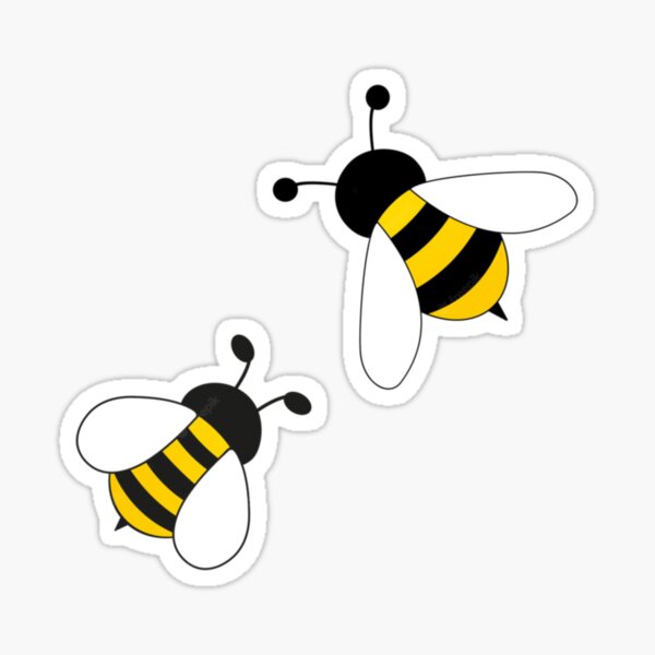 Bees with Xs Sticker for Sale by K Ostrem