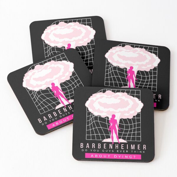 Item preview, Do you guys ever think about dying, Barbenheimer 2023, black and pink designed and sold by klay-mallett.