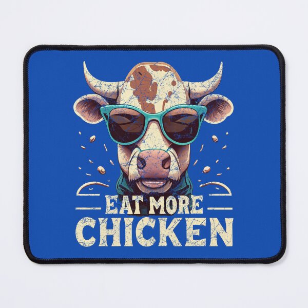 Item preview, Eat more chicken, funny cow, cow with sunglasses, sarcastic quotes, chickfila, gift designed and sold by bubblylive.