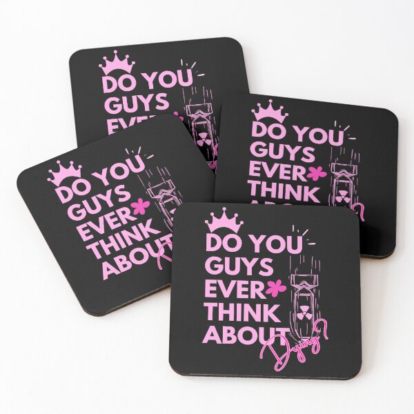 Item preview, Do you guys ever think about dying, Barbenheimer 2023, black and pink designed and sold by klay-mallett.