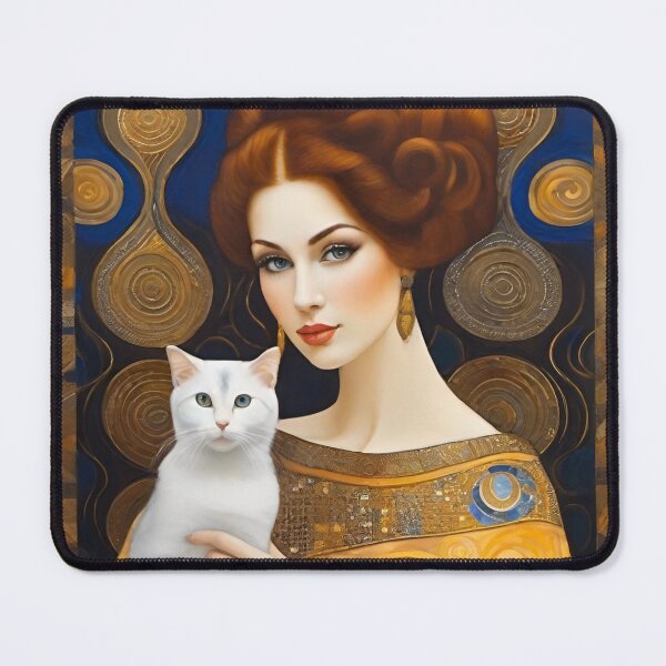 Item preview, Woman & White Cat designed and sold by Raine2Shine.