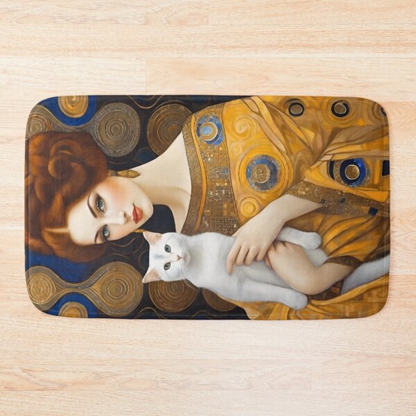 Item preview, Woman & White Cat designed and sold by Raine2Shine.