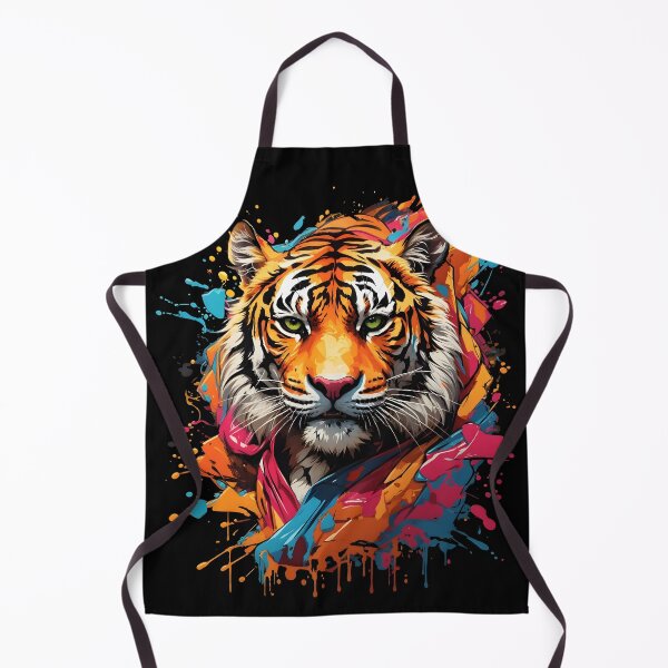 Artikelvorschau, Tiger bunter Farbspritzer entworfen und verkauft von MindWave THC.