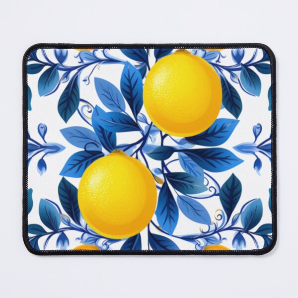 Item preview, Mediterranean Lemons Azulejo Pattern designed and sold by Neogaia Creations.
