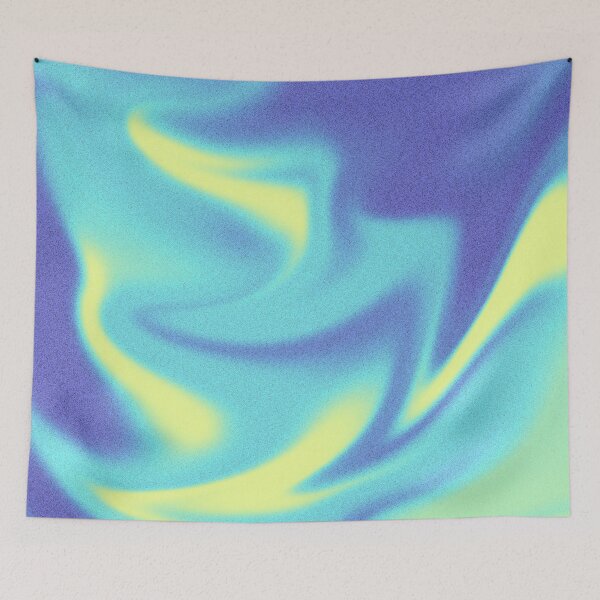 Item preview, Ocean blue and Yellow liquid gradient designed and sold by Pattrenonly.