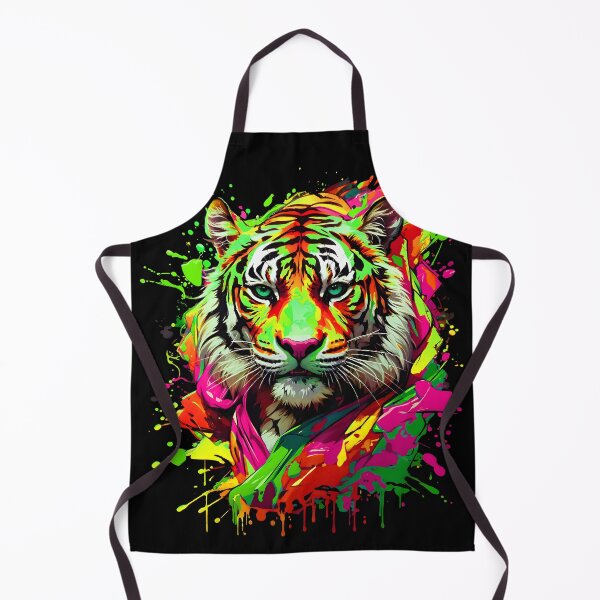 Artikelvorschau, Tiger bunter Farbspritzer entworfen und verkauft von MindWave THC.