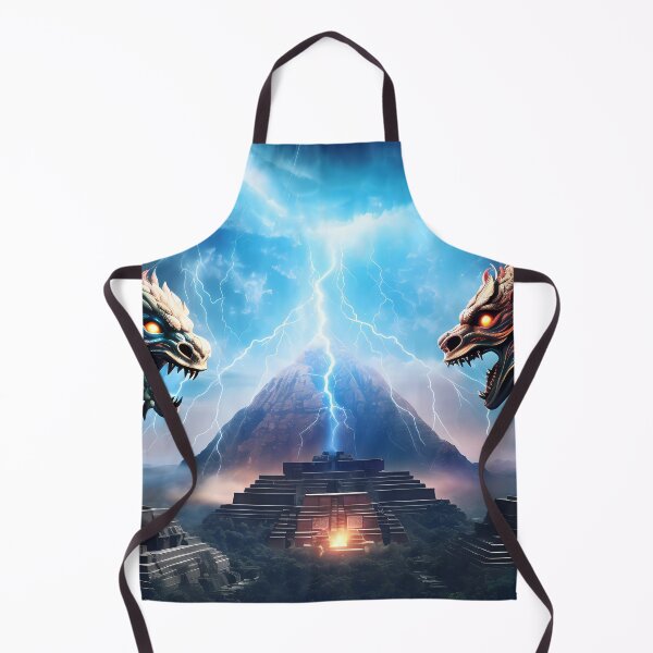 Item preview, "Dragonstorm: The Battle of the Aztec Temple" designed and sold by Art-Vortex-fr.