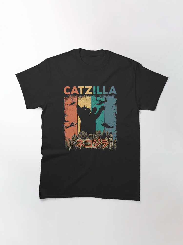 Thumbnail 3 of 7, Classic T-Shirt, Catzilla Funny Catzilla designed and sold by HarrySatterfiel.