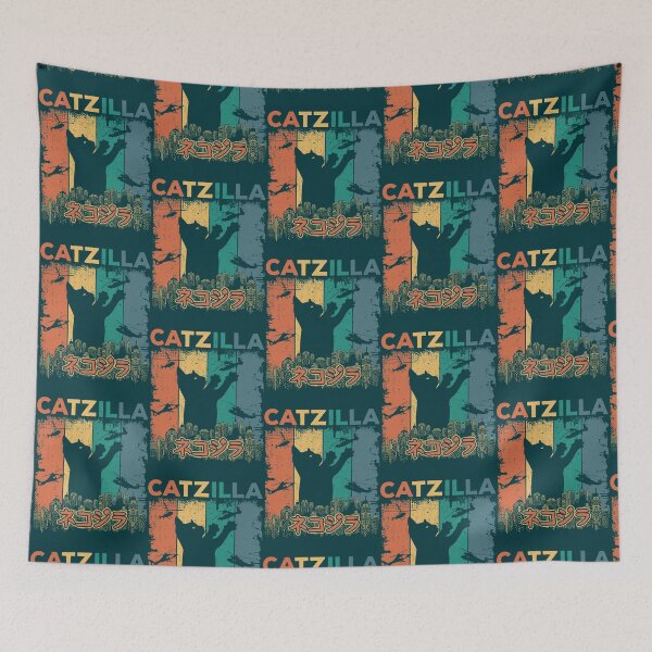 Item preview, Catzilla Funny Catzilla designed and sold by HarrySatterfiel.
