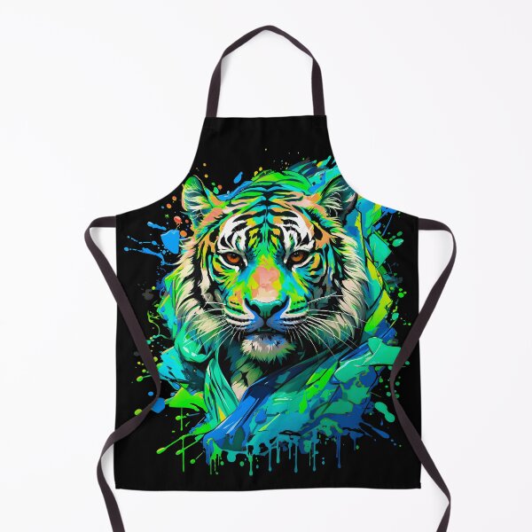 Artikelvorschau, Tiger bunter Farbspritzer entworfen und verkauft von MindWave THC.