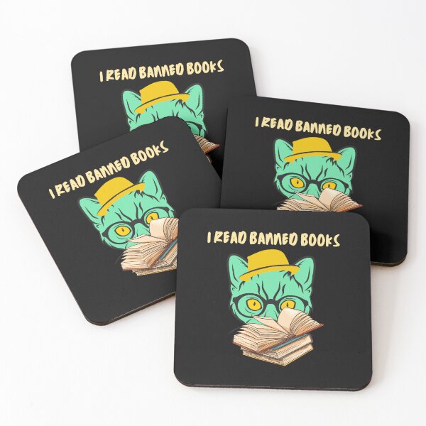 Item preview, Cat I Read Banned Books-Cute Cat Reading A Book designed and sold by OldmapsZZ.