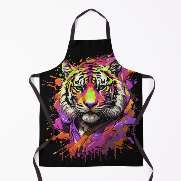 Artikelvorschau, Tiger bunter Farbspritzer entworfen und verkauft von MindWave THC.