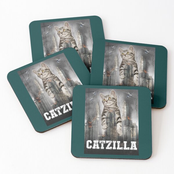 Item preview, Catzilla gift - funny catCat gifts for him  designed and sold by HarrySatterfiel.