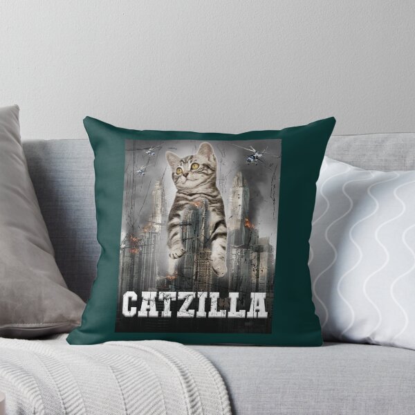Aperçu de l'œuvre Cadeau Catzilla - cadeaux catCat drôles pour lui créée et vendue par HarrySatterfiel.