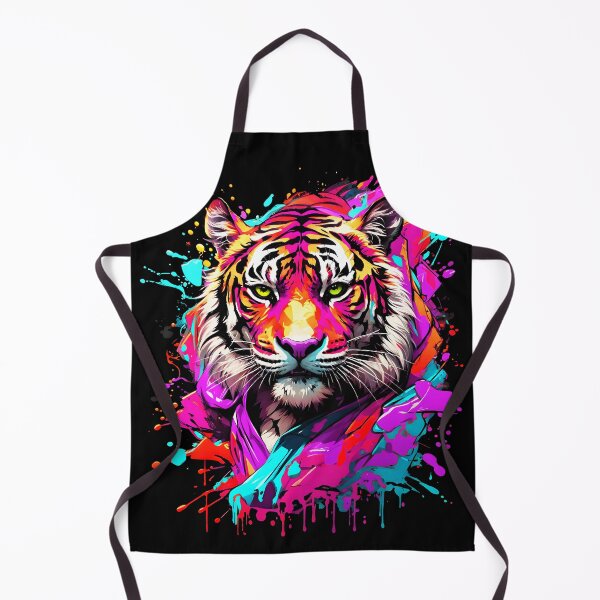 Artikelvorschau, Tiger bunter Farbspritzer entworfen und verkauft von MindWave THC.