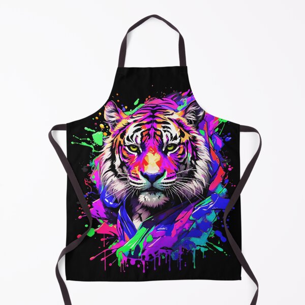 Artikelvorschau, Tiger bunter Farbspritzer entworfen und verkauft von MindWave THC.