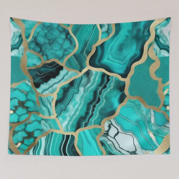 Item preview, Light Green Marble Geodes and Texture with Gold Flecks designed and sold by BirdsnStuff.