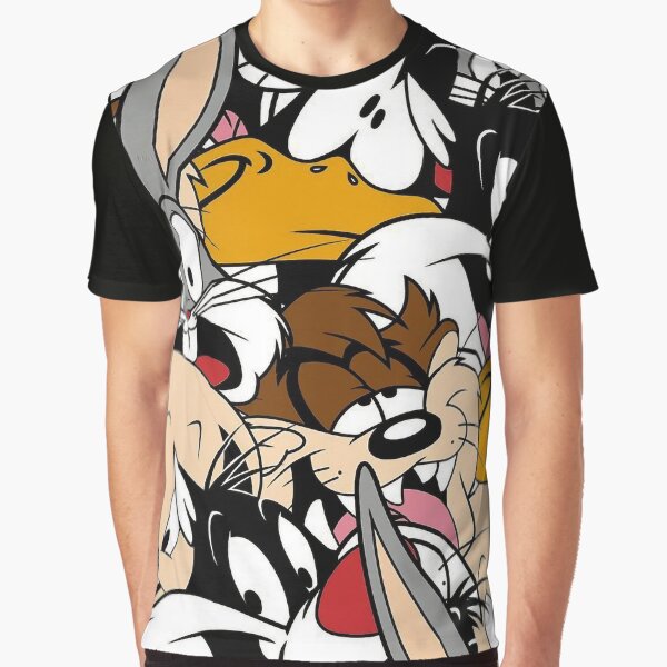 Artikel-Vorschau von Loony Tunes T-Shirt mit Cartoon-Grafikdruck, designt und verkauft von KARSCORP.