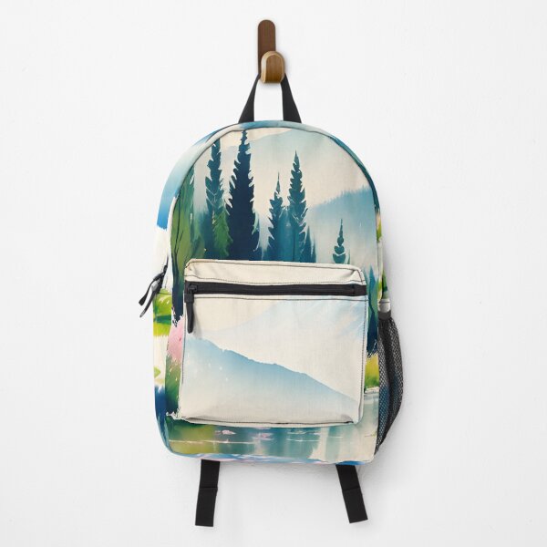 Item preview, Watercolor Mountain Landscape - Impressionism and Chinese painting designed and sold by joejiing.