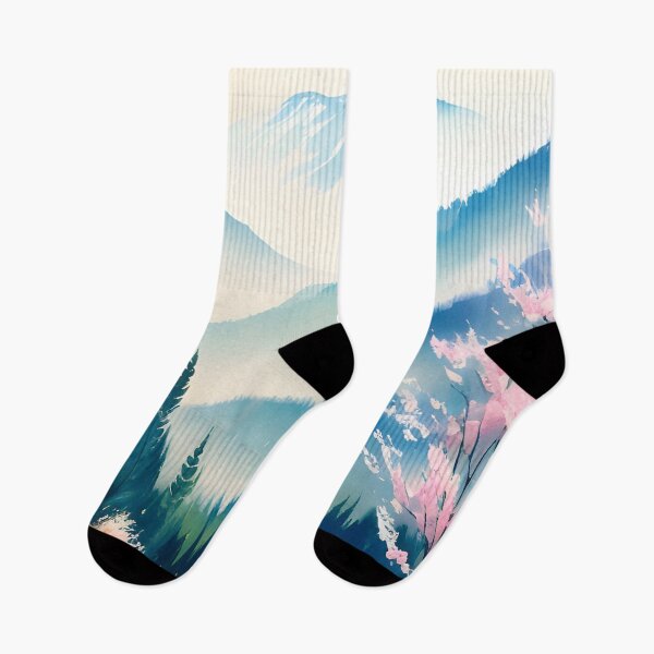 Item preview, Watercolor Mountain Landscape - Impressionism and Chinese painting designed and sold by joejiing.