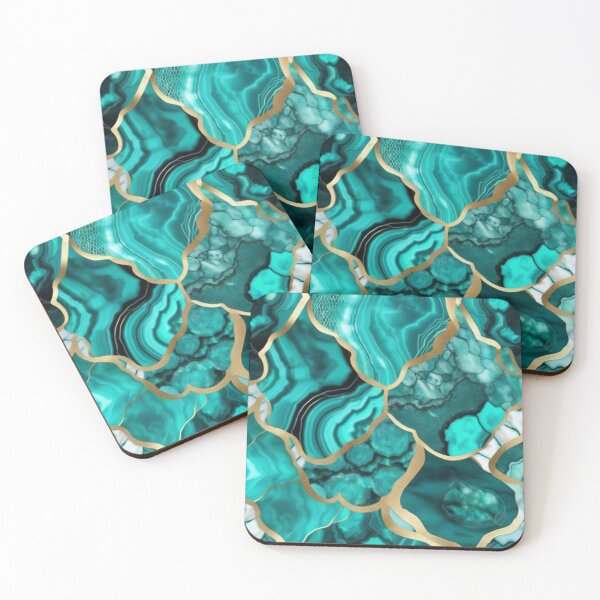 Item preview, Light Green Marble Geodes and Texture with Gold Flecks designed and sold by BirdsnStuff.