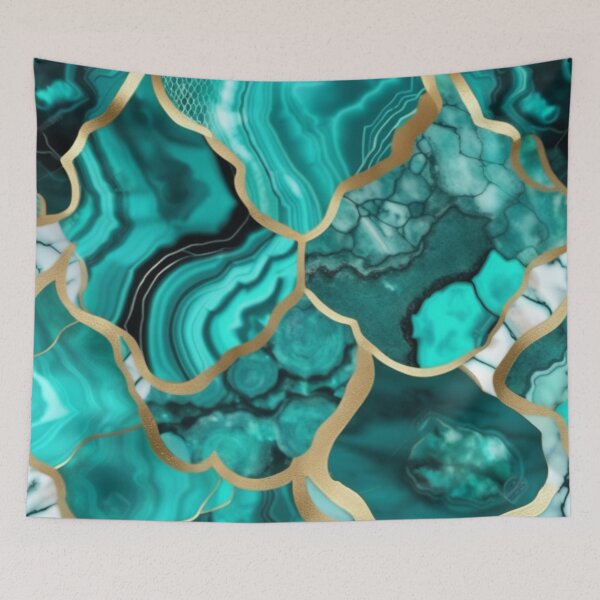 Item preview, Light Green Marble Geodes and Texture with Gold Flecks designed and sold by BirdsnStuff.