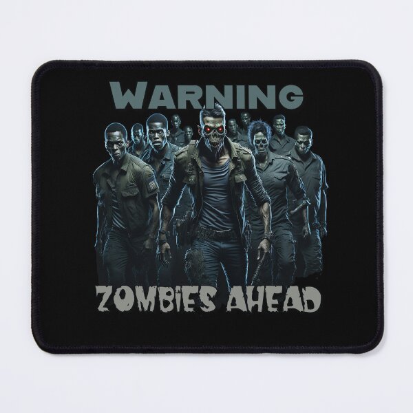 Item preview, Warning Zombies Ahead - Zombie apocalypse - Spirithalloween - Zombie tidal wave designed and sold by JansenGS.