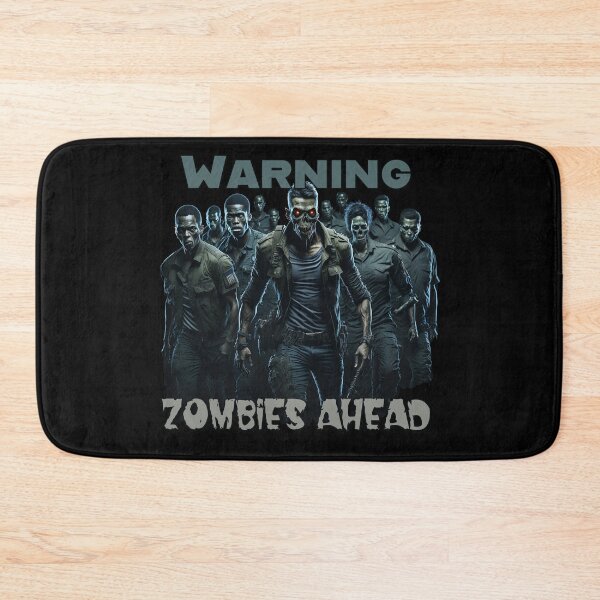 Item preview, Warning Zombies Ahead - Zombie apocalypse - Spirithalloween - Zombie tidal wave designed and sold by JansenGS.