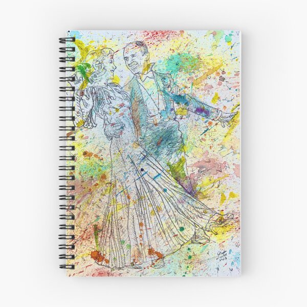 Item preview, FRED ASTAIRE and GINGER ROGERS watercolor portrait .2 designed and sold by lautir.