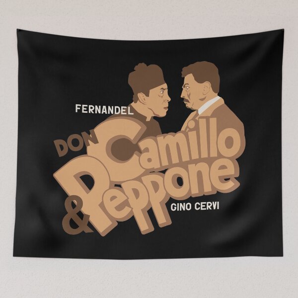Item preview, Vintage Typo Don Camillo Peppone Design designed and sold by Boogosh.