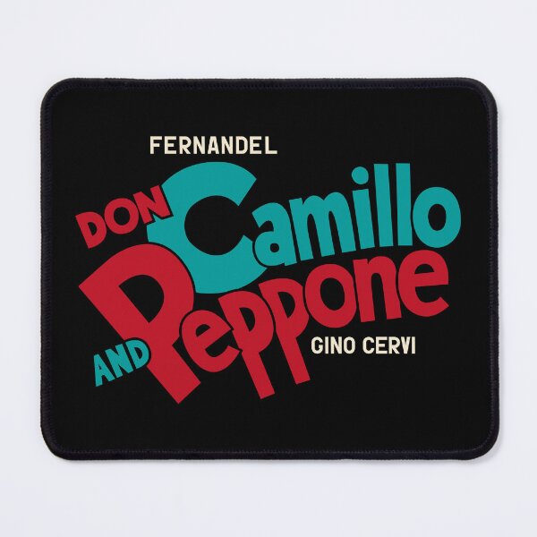 Item preview, Don Camillo and Peppone Typography Design - Classic Italian Cinema Art designed and sold by Boogosh.
