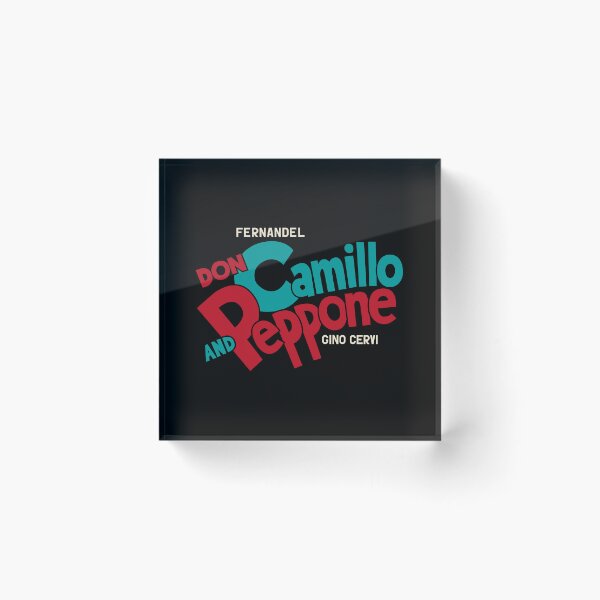 Item preview, Don Camillo and Peppone Typography Design - Classic Italian Cinema Art designed and sold by Boogosh.