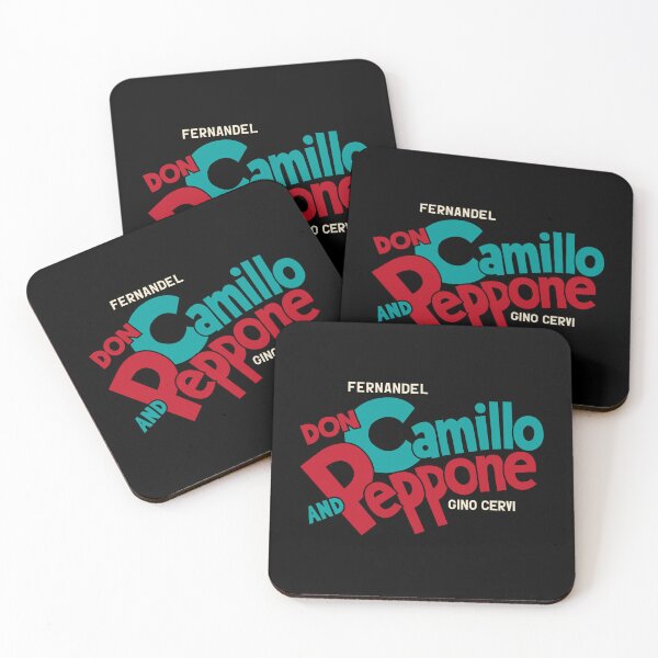 Item preview, Don Camillo and Peppone Typography Design - Classic Italian Cinema Art designed and sold by Boogosh.