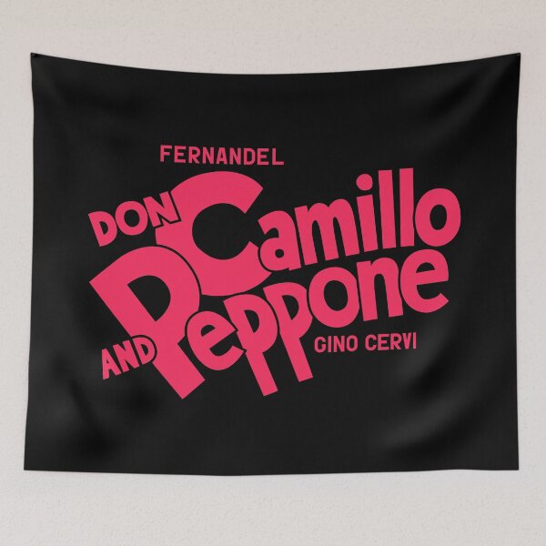 Item preview, Don Camillo and Peppone Typography Design - Classic Italian Cinema Art designed and sold by Boogosh.
