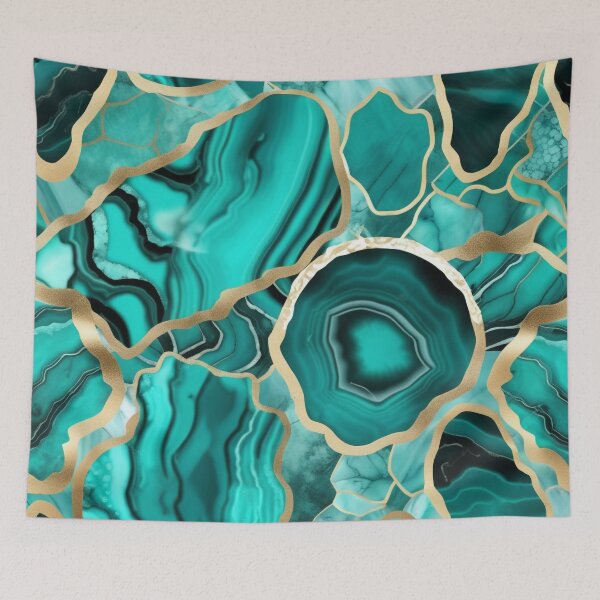 Item preview, Light Green Marble Geodes and Texture with Gold Flecks designed and sold by BirdsnStuff.