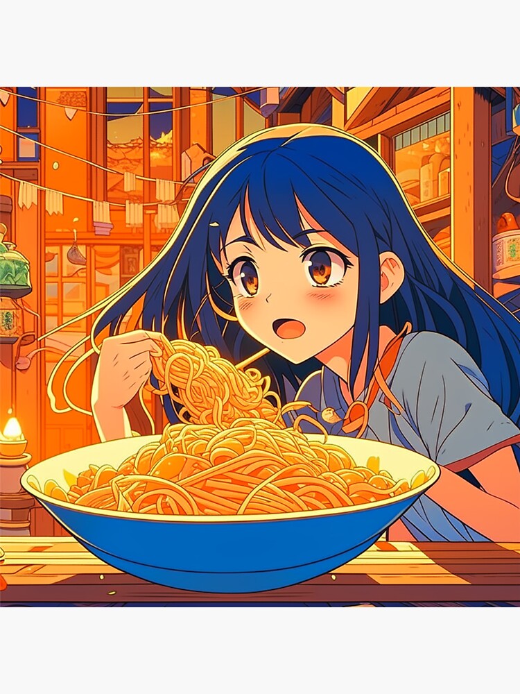 Eating Buffalo wing Anime Internet meme, spaghetti, food, recipe png |  PNGEgg
