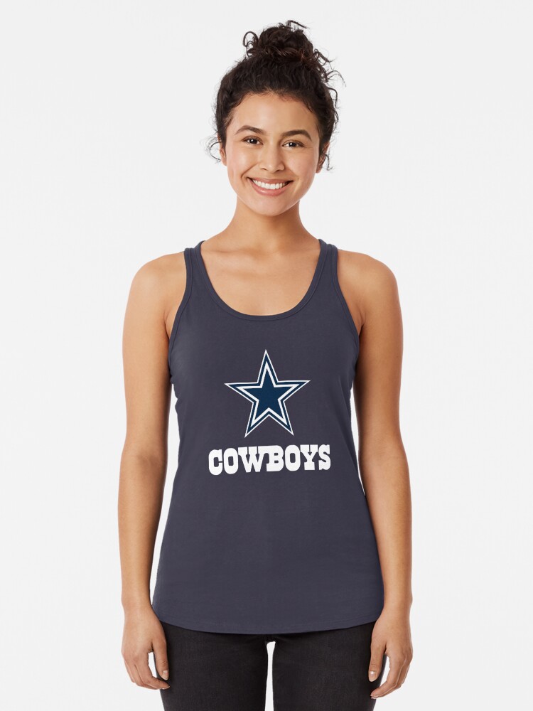 Womans Racerback Football Tank Top Dallas Cowboys Tank Top 