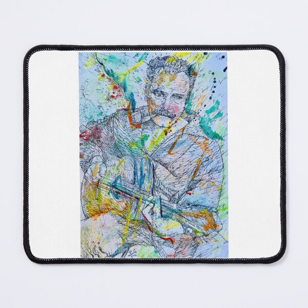 Item preview, GEORGES BRASSENS watercolor portrait designed and sold by lautir.