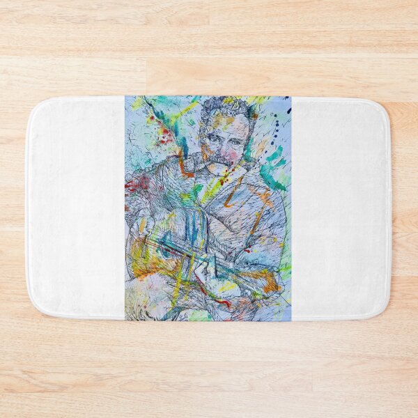 Item preview, GEORGES BRASSENS watercolor portrait designed and sold by lautir.