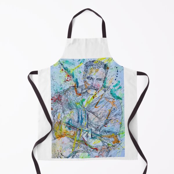 Item preview, GEORGES BRASSENS watercolor portrait designed and sold by lautir.